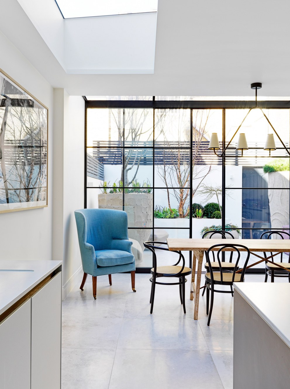 Parsons Green home | Blue chair | Interior Designers